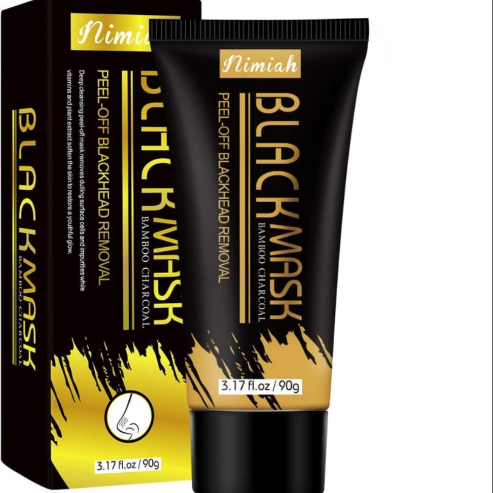 ʕ·ᴥ·ʔ Nimiah Blackhead Remover Mask Activated Charcoal Peel Off Black Mask